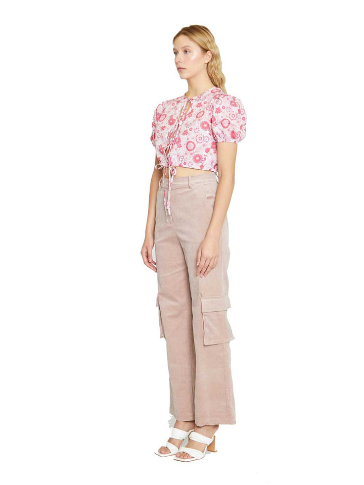 GLAMOROUS Glamorous pantalone da donna cargo rosa