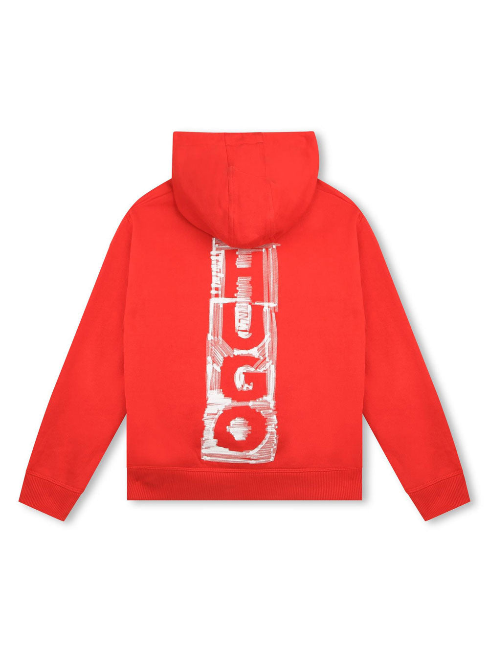 HUGO Hugo felpa cappuccio bambino rossa