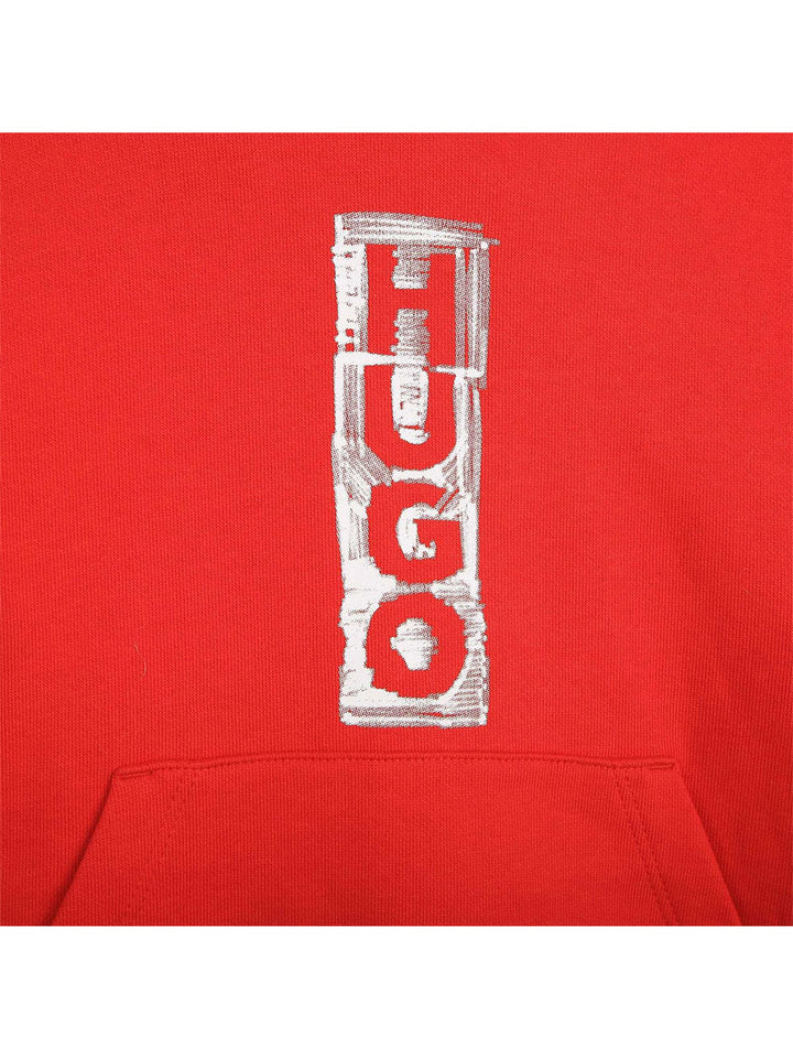 HUGO Hugo felpa cappuccio bambino rossa