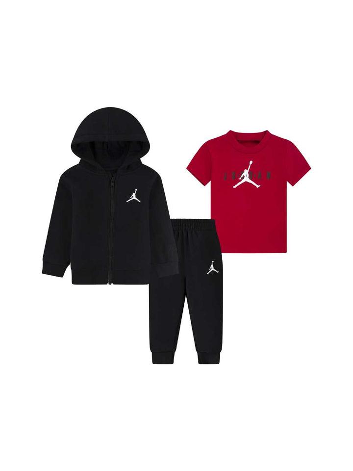 JORDAN Jordan essential box set tuta con t-shirt bambino black