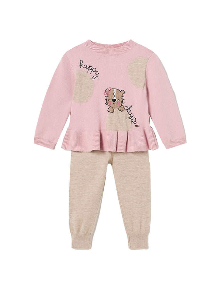 MAYORAL Mayoral completo bimba tricot stampato