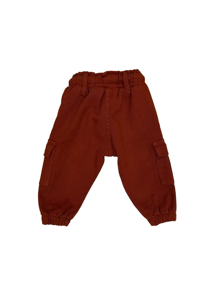 NEVER TOO Never Too pantalone cargo bambino zucca