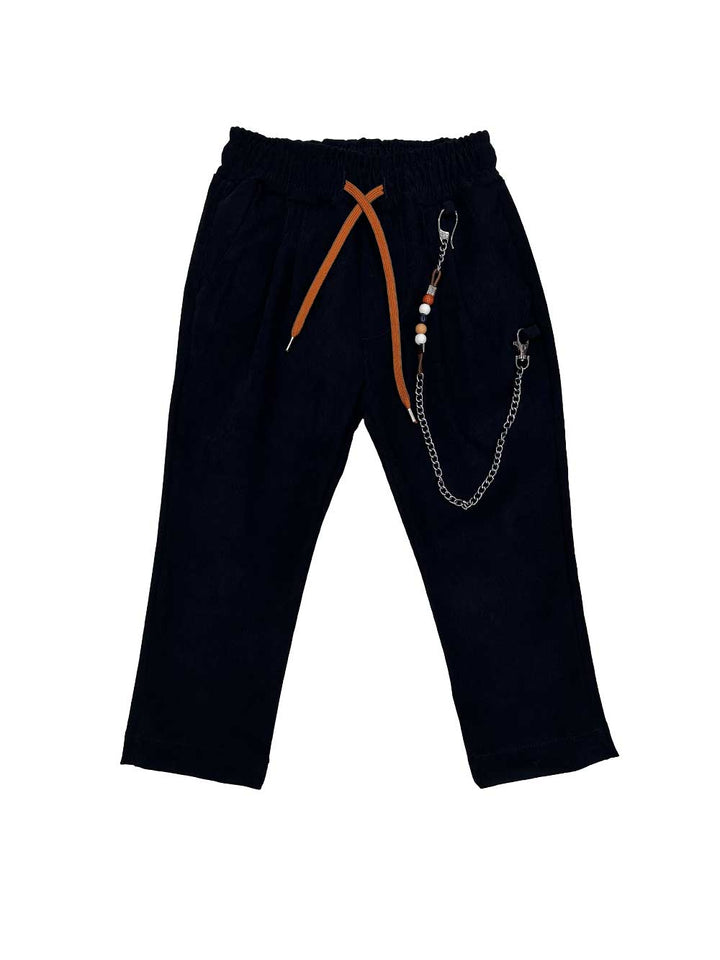 NEVER TOO Never too pantalone bambino carrot fit blu