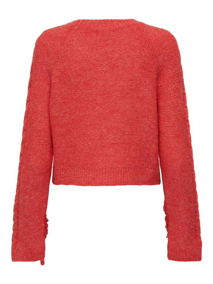 ONLY Only Margina pullover donna rosso frange