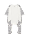 PETIT BATEAU Petit Bateau tutina con piedino a righe