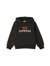 SUPERGA Superga felpa bambini cappuccio nero