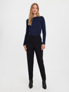 VERO MODA Vmsandy pantalone donna nero tapered fit