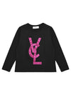 VICOLO Vicolo t-shirt manica lunga ragazza logo fuxia