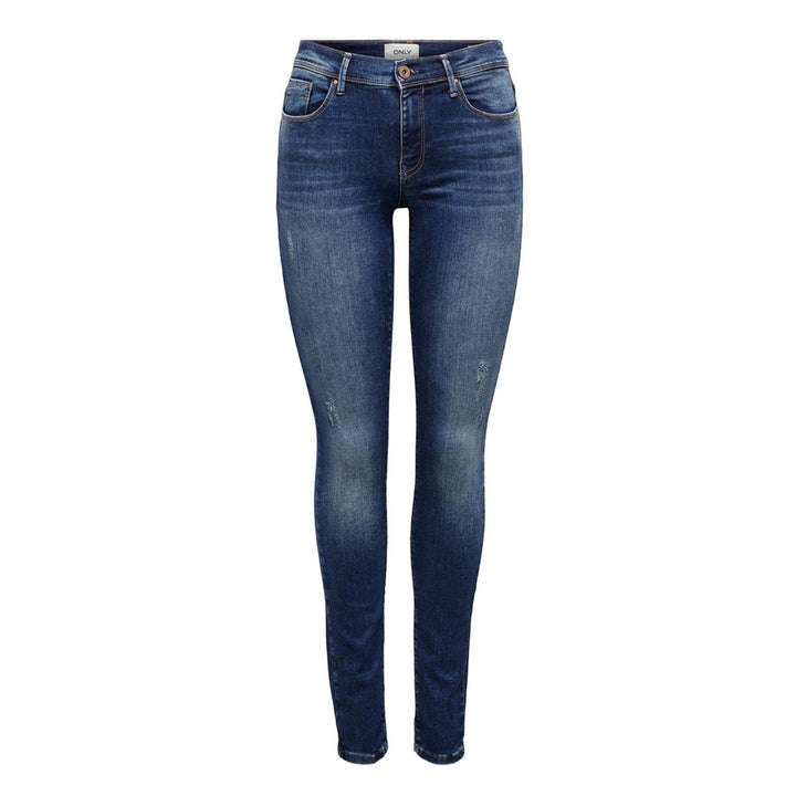 Jeans donna skinny fit con rotture