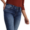 Jeans donna skinny fit con rotture