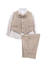 LES GAMINS Vestito elegante neonato beige