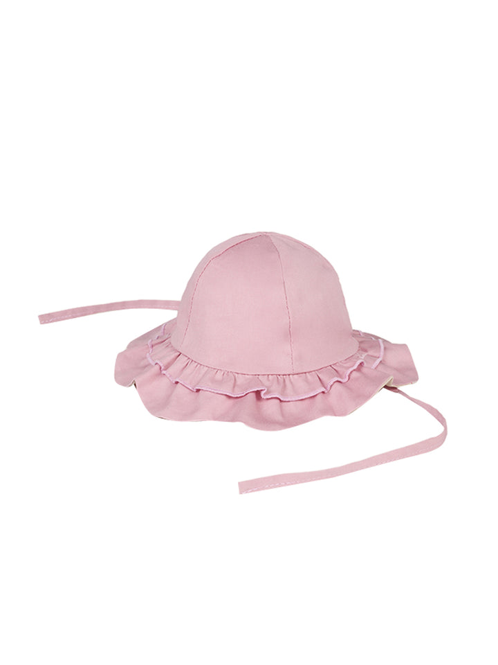 MAYORAL NEWBORN Cappello reversibile neonata rosa