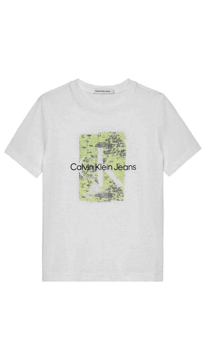 T-shirts e Tops CALVIN KLEIN JEANS da BAMBINO - Bright White