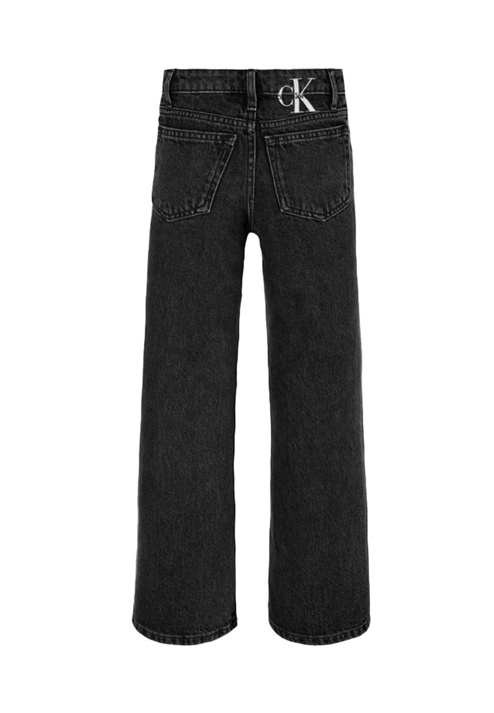 Jeans CALVIN KLEIN JEANS da BAMBINA - Optic Washed Black