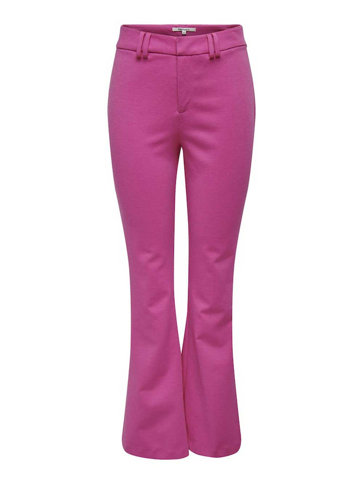 ONLY Peach pantalone tailleur a zampa fucsia