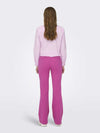 ONLY Peach pantalone tailleur a zampa fucsia