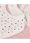 PETIT BATEAU Bavaglino PETIT BATEAU da NEONATA - rosa