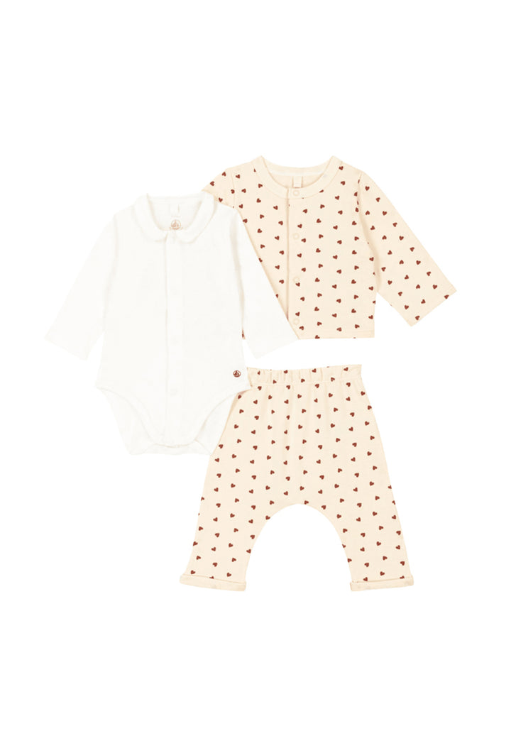 PETIT BATEAU Completo PETIT BATEAU da NEONATI - rosa