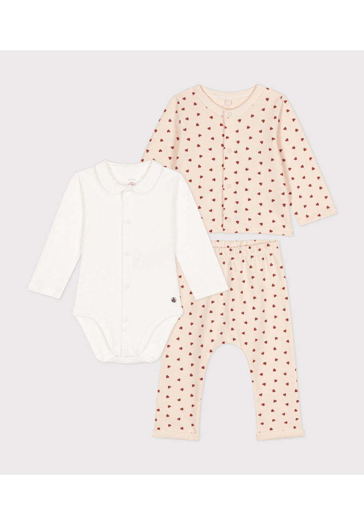 PETIT BATEAU Completo PETIT BATEAU da NEONATI - rosa